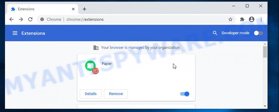 Paper Chrome Extension Virus