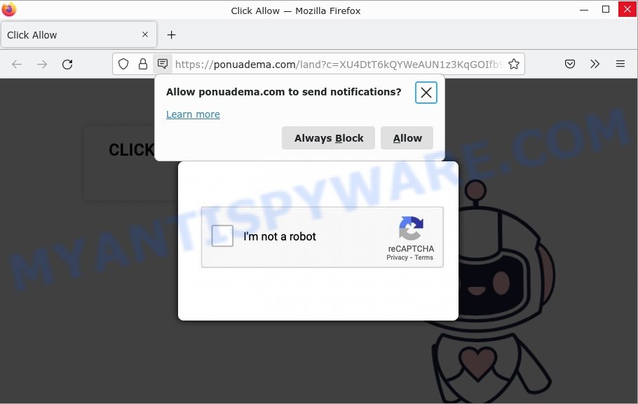 Ponuadema.com Click Allow Scam