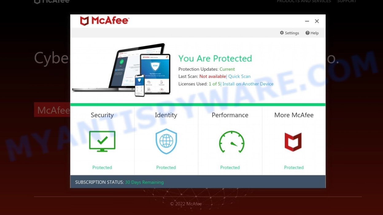 Securityservice-pc.com McAfee Scam