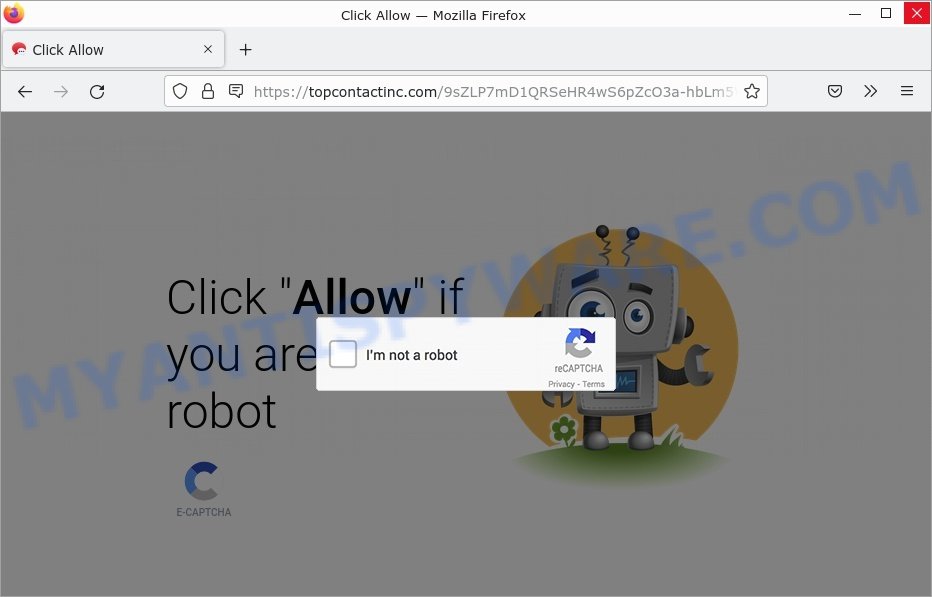Topcontactinc.com Click Allow Scam