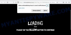 Whoisabletop.buzz Confirm notifications Scam