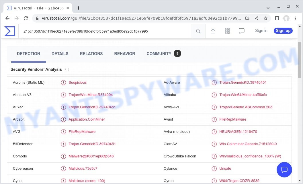 Winlogson.exe virus detections