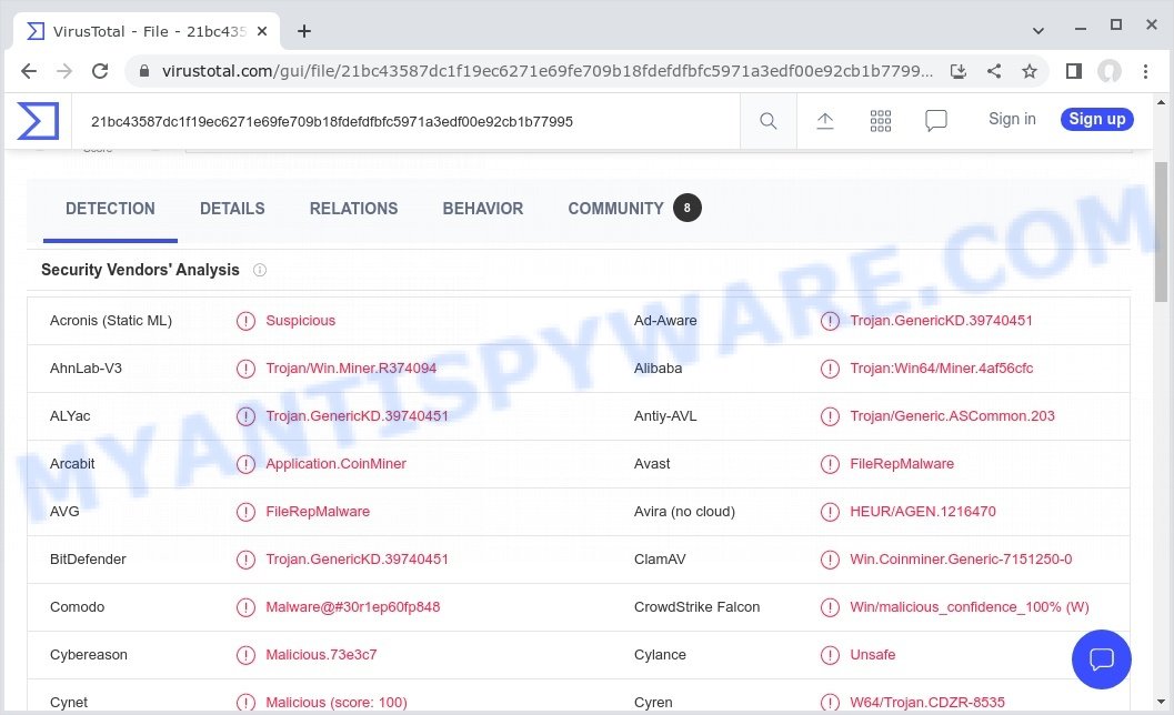 Winlogson.exe virus detections