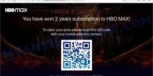 You Have Won 2 Years Subscription To HBO MAX SCAM