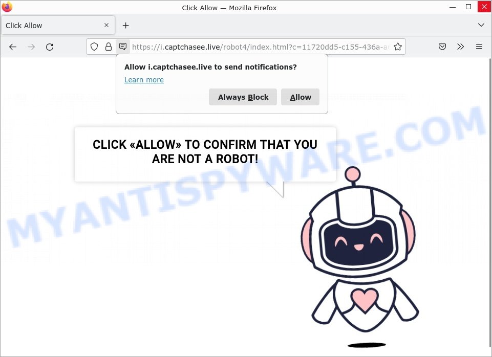 Captcha See Virus Click Allow Scam