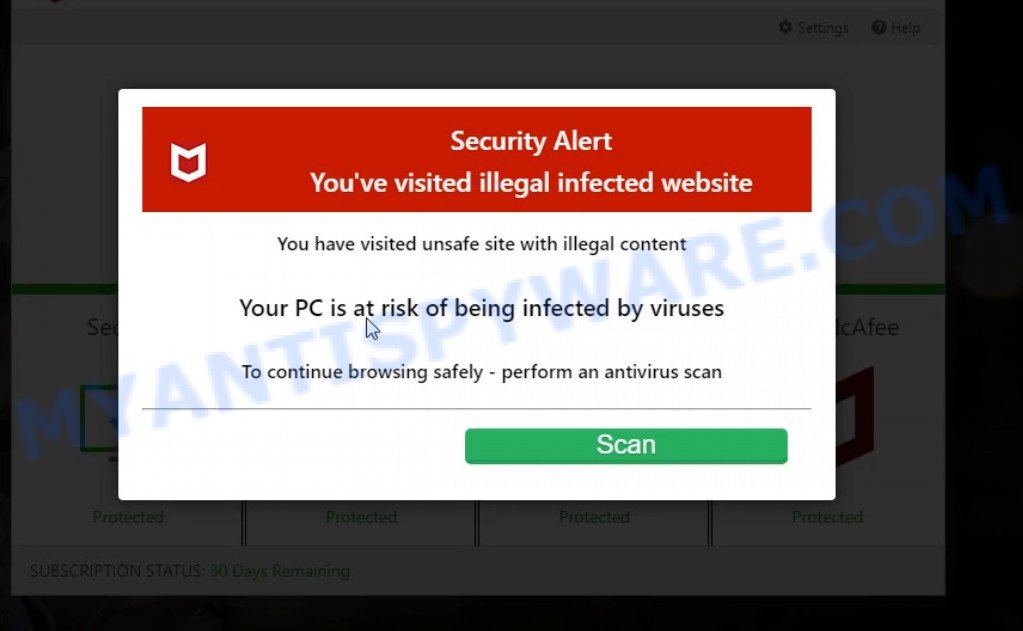 Champse.click McAfee Alert Scam