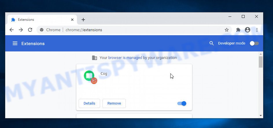 Cog Browser Extension Virus