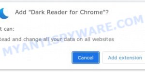 Dark Reader for Chrome browser extension