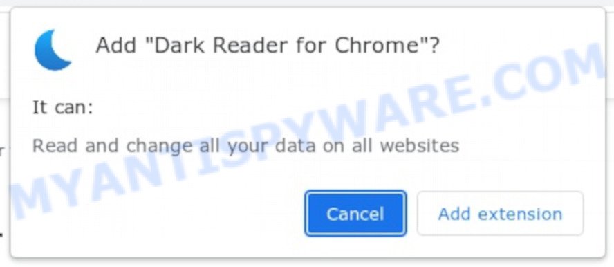 Dark Reader for Chrome browser extension