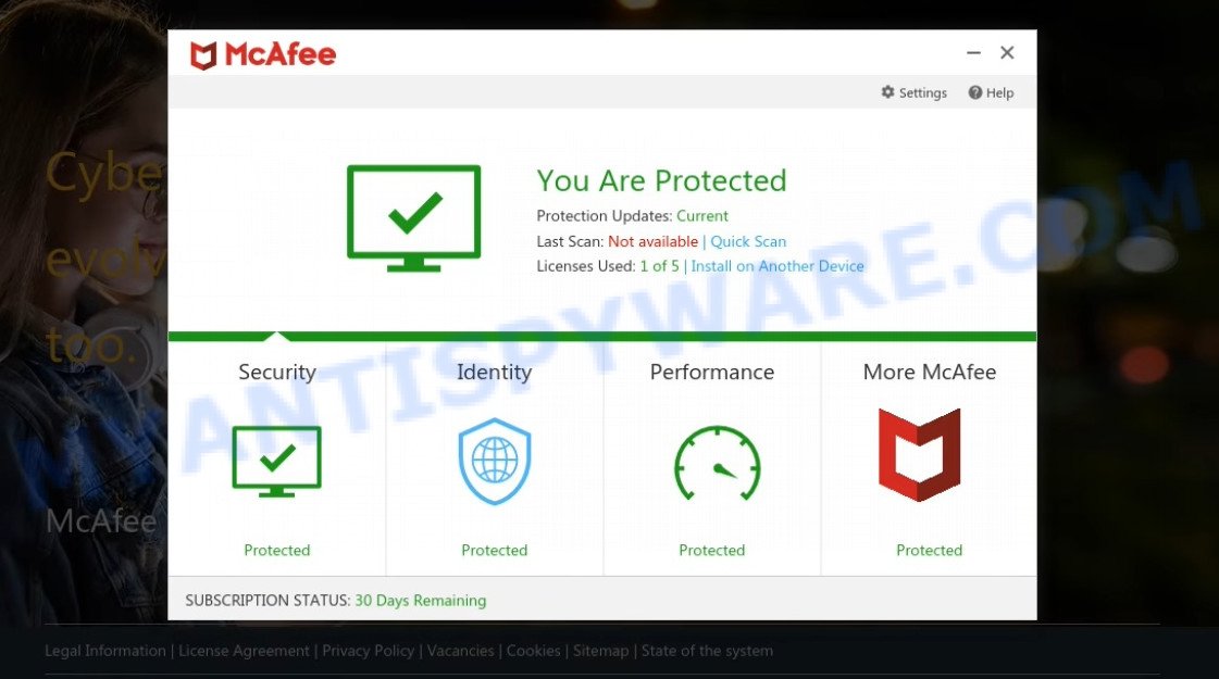 Defendyourpcservice.com McAfee Alert Scam