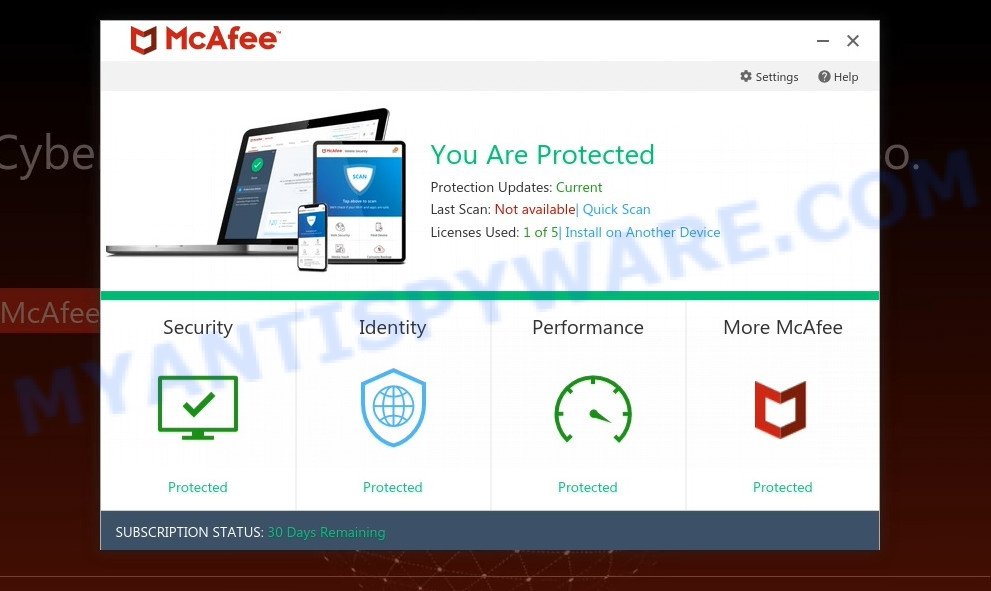 Desktopdefence.online McAfee Alert Scam