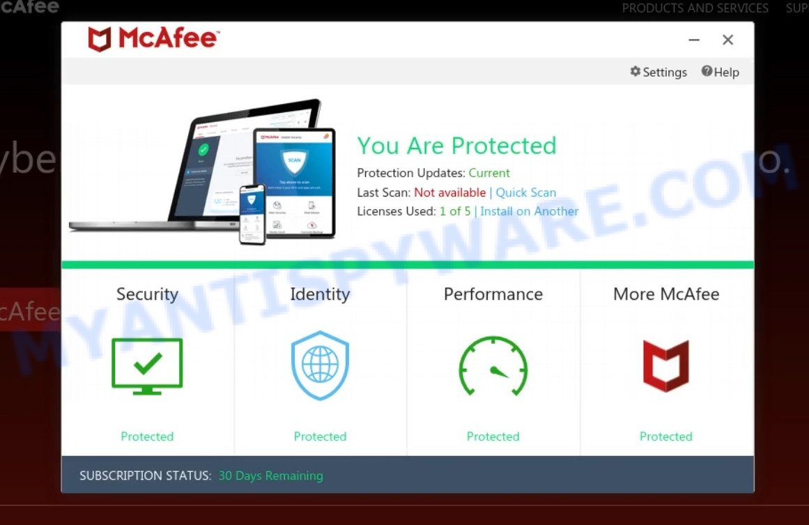 Essential-scan.com McAfee Alert Scam