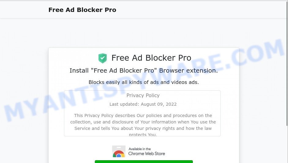 Free Ad Blocker Pro for Chrome ads