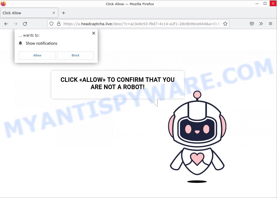 Headcaptcha.live Click Allow Scam