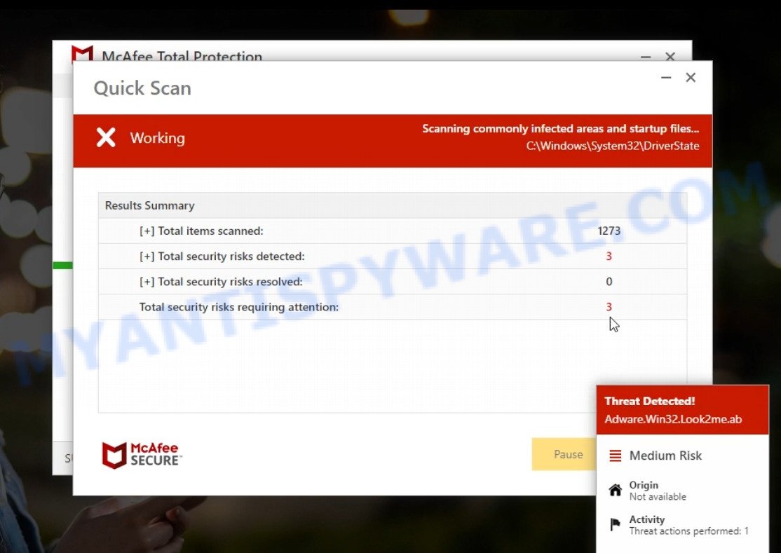 Internal-scanning.com McAfee fake scan