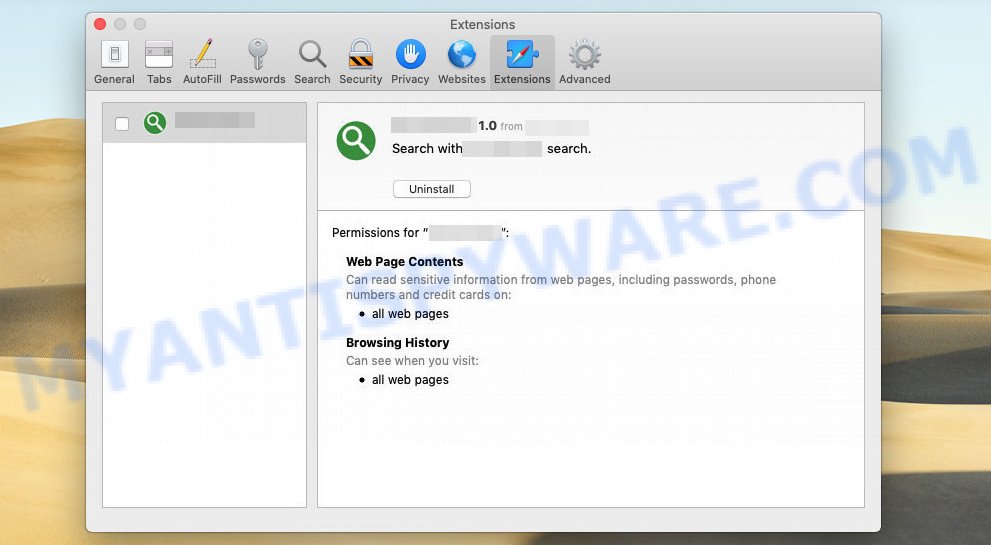 NetSearchPanel adware mac app