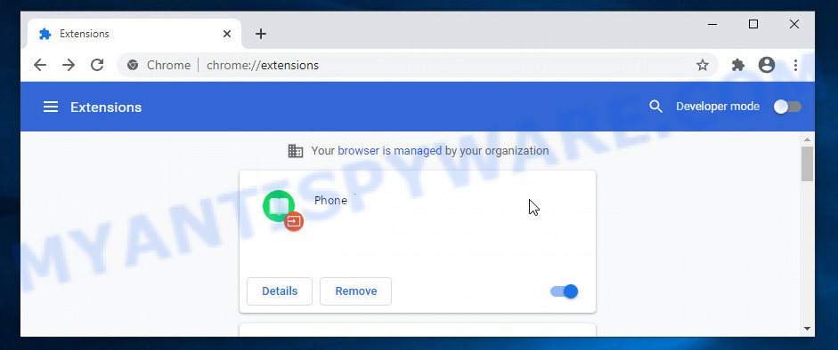 Phone Chrome Extension Virus