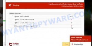 Power-stability.com McAfee fake scan