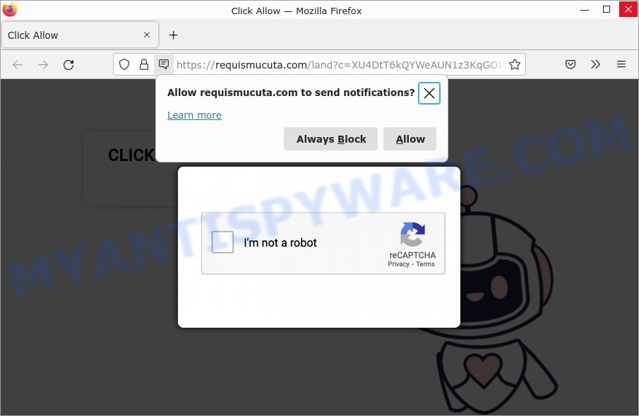 Requismucuta.com Click Allow Scam