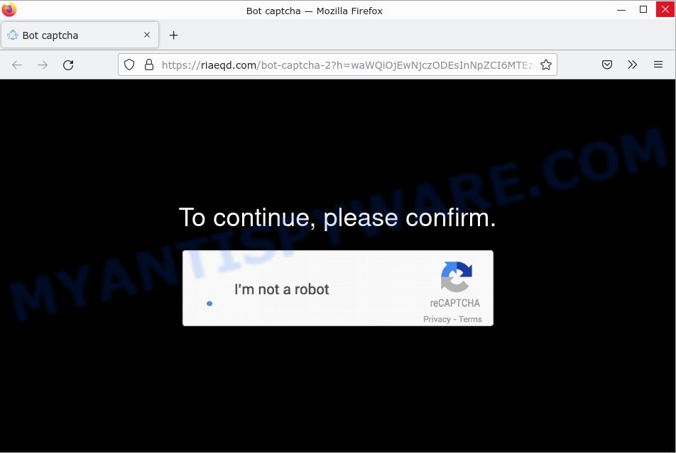 Riaeqd.com Bot captcha Scam