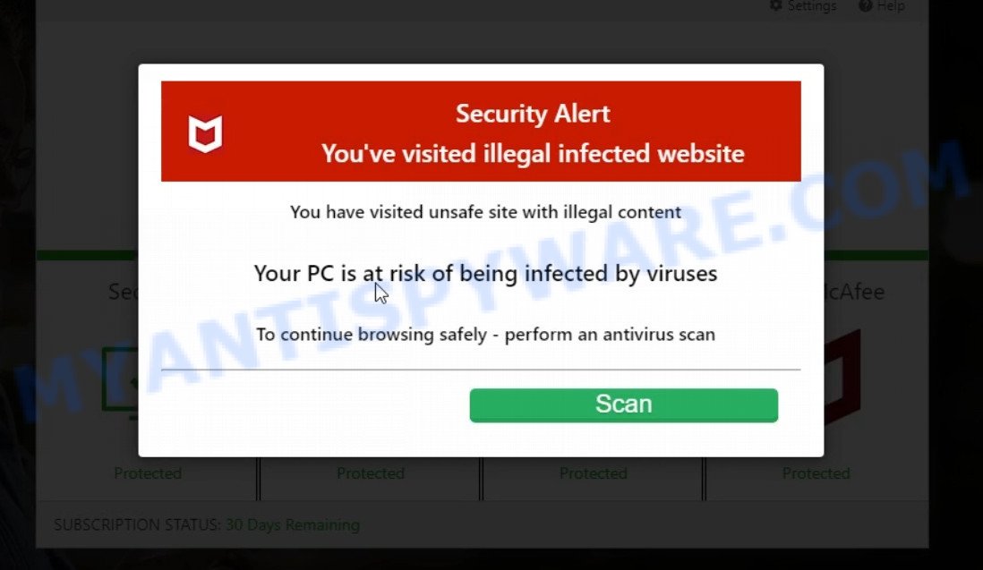 Software-saver.com McAfee Security Scam