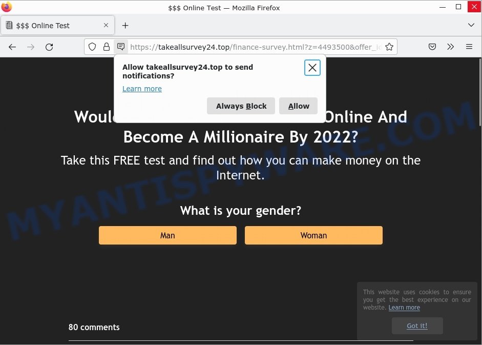 Takeallsurvey24.top Survey Scam