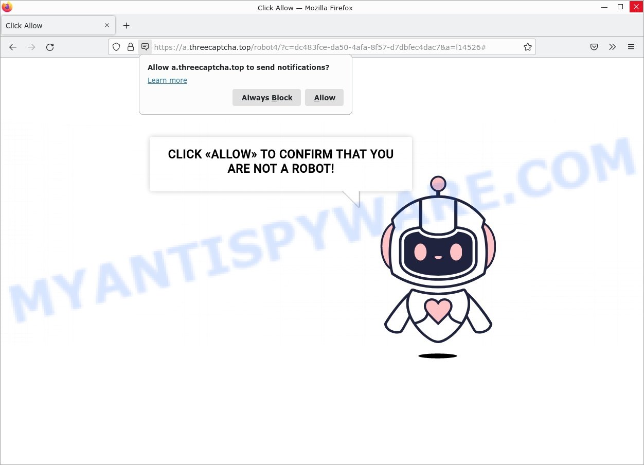Three Captcha Virus Click Allow Scam