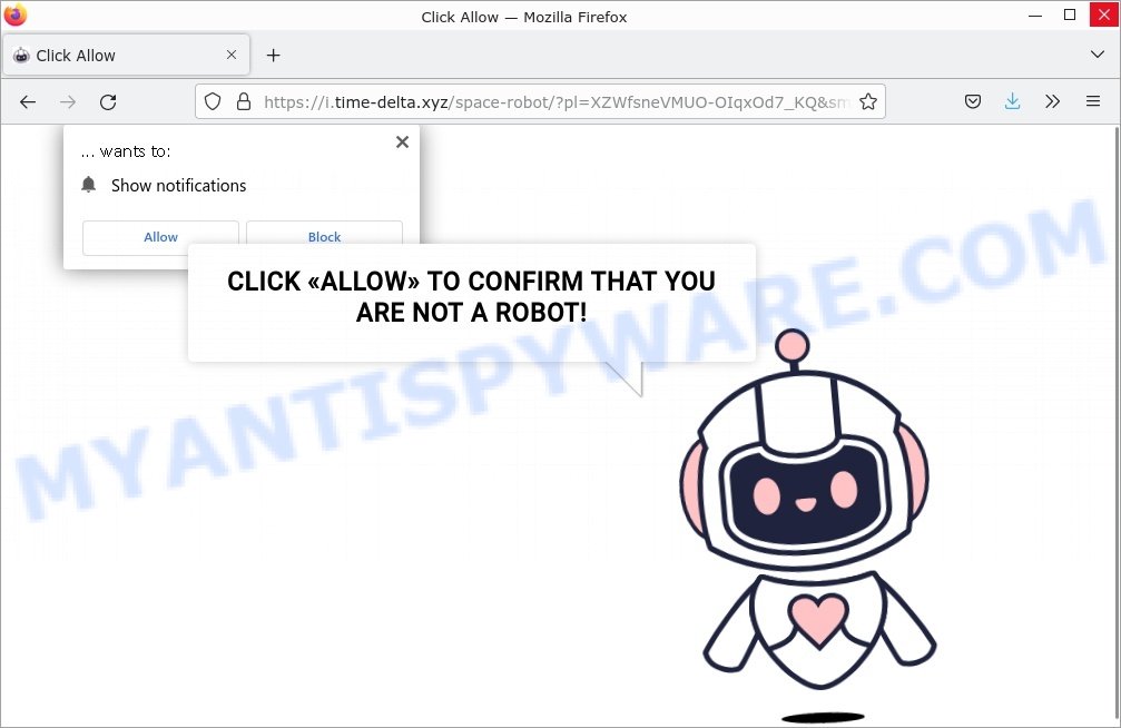 Time-delta.xyz Click Allow Scam