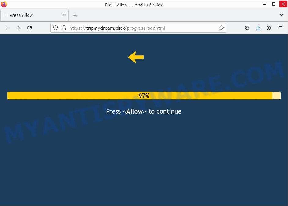 Tripmydream.click Press Allow Scam