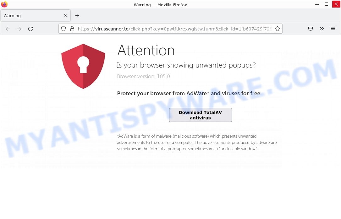 Virusscanner.to Fake Warning Scam