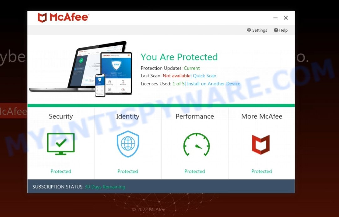 Yourdesktopsecurity.live McAfee Alert Scam