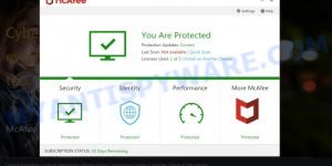Yourswebprotector.online mcAfee Security Scam