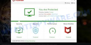Yourswebprotector.online mcAfee Security Scam