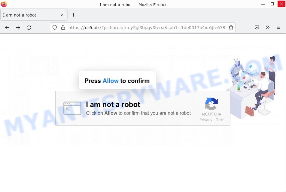dr6.biz I am not a robot Scam