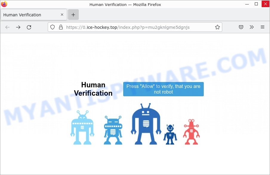 ice-hockey.top Human Verification Scam