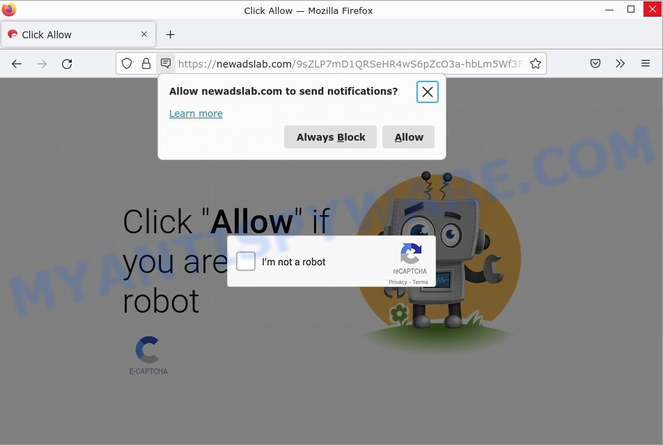 newadslab.com Click Allow Scam