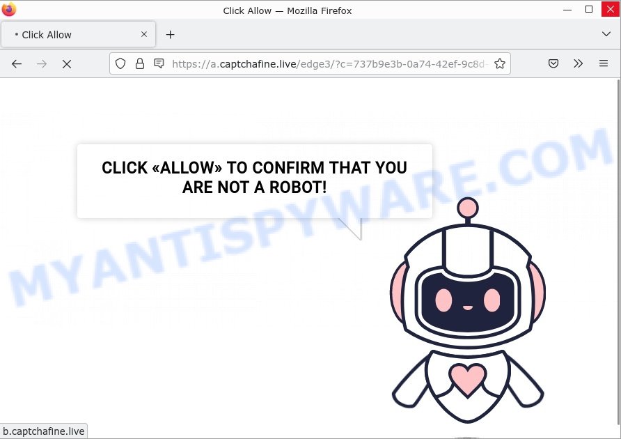 Cloud-repository.com captchafine.live Click Allow Scam