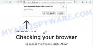 Dm9.biz Checking your browser Scam