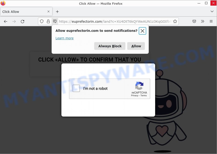 Euprefectorin.com Click Allow Scam