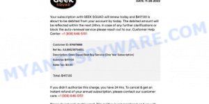 Geek Squad EMAIL SCAM 5151