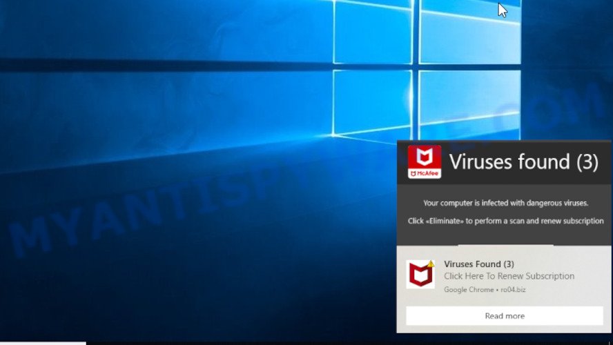 Google Found (3) Viruses Scam