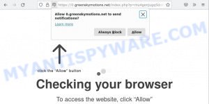 Greenskymotions.net Checking your browser Scam