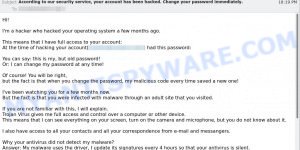 Im a hacker who hacked your operating system Email Scam