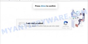 Justpush.biz I am not a robot Scam
