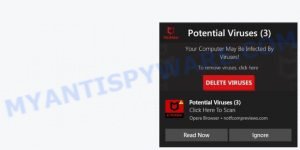 McAfee Potential Viruses 3 Scam