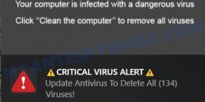 McAfee TROJAN Virus Emotet Detected pop-up scam