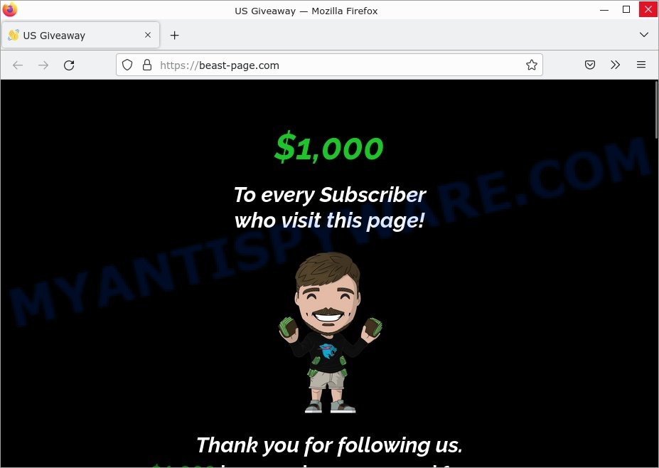 Mr Beast Giveaway Scam Beast-page.com