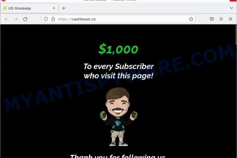 Mr Beast Giveaway Scam cashbeast.co