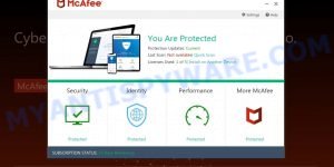 MyDailyDataReport.site McAfee Security Warning Scam
