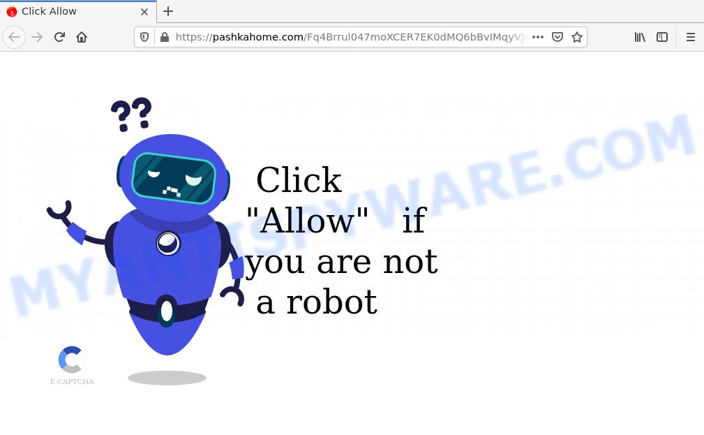 Pashkahome.com Click Allow Scam